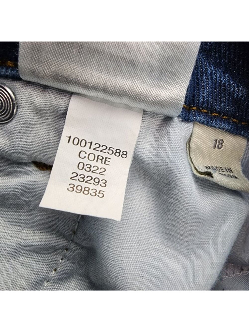 Style & Co Jeans Womens 18 Blue Stretch Denim Curvy Skinny Leg - Picture 14 of 16